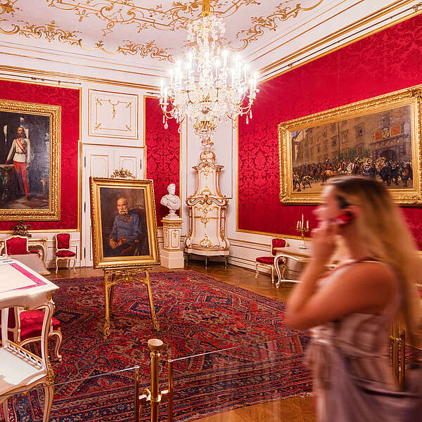 Audienzzimmer von Kaiser Franz Joseph in der Hofburg