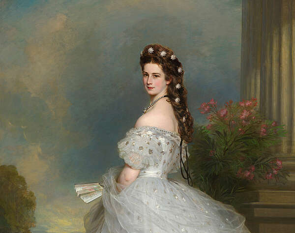 Painting of Empress Elisabeth in her wedding dress