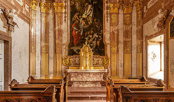 Interior view of the Schlosshof Chapel